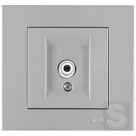 Розетка TV (SAT) кінцева Arvia Electric KAREN Срібло (20 03 2000 288)